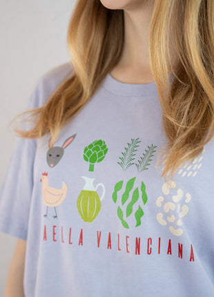 Camiseta Paella ingredientes Unisex Medium Fit