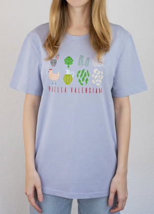 Camiseta Paella ingredientes Unisex Medium Fit