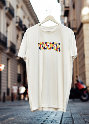 Camiseta souvenir Valencia Unisex Corte Medio con estampado blubby