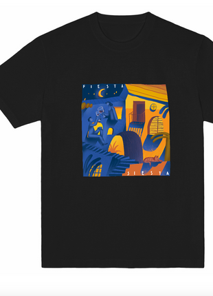 Camiseta de Souvenir Siesta Fiesta de Corte Suelto