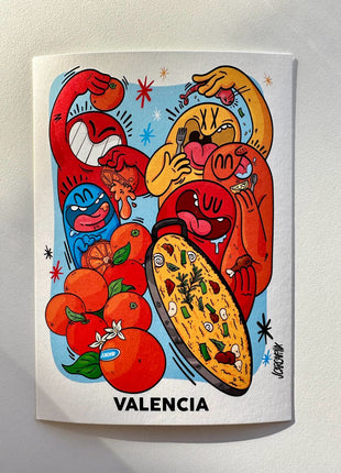 Souvenir Postcard Paella
