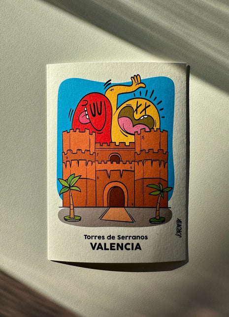 Souvenir Postcard Torres de Serranos