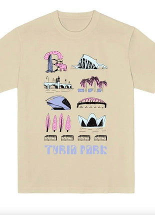 T-shirt Turia Rose Unisex Relaxed FitThis T-shirt impresses with its unique design, which features the key symbols of Turia Park highlighted in pink. Made from 100% organic cotton, it is not only comfortable thanks to its high density of 240 G/M², but als